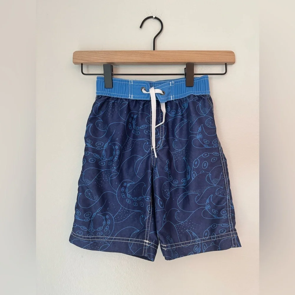 Hanna Andersson Blue Boys Swim Trunks - Size 5